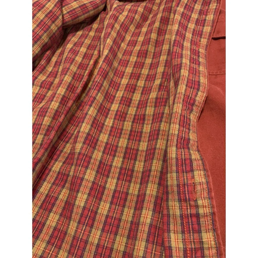 St. John's Bay Heavy Plaid‎ Lined Button Up Jacket Size L